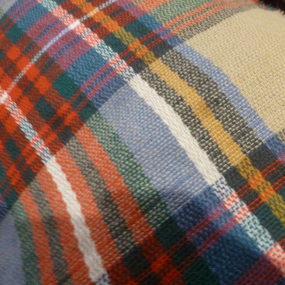 NEW OSFM Trendy Super Soft Plaid  Blanket Scarf 80"x40"